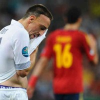 Franck Ribery couldn't believe that his team got defeated in the Euro 2012 against Spain in the quarter finals