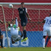 In World Cup qualifying match Honduras 2 - 1 USA Carlos Garcia (Honduras) scored a magnificent bicycle kick goal.