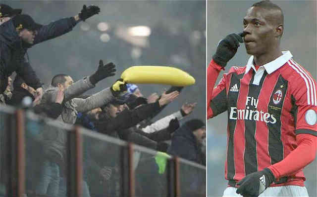 Inter Milan fans are fined for the racist comments they made on Mario Balotelli