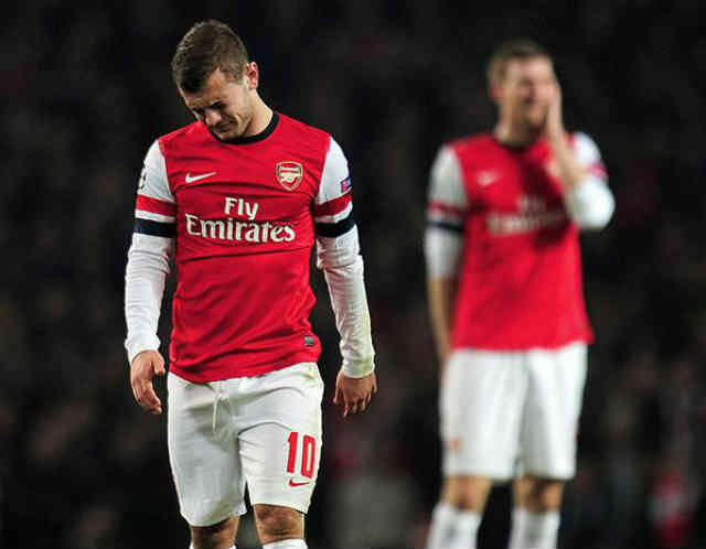 Jack Wilshere disappointed with the lose at the Emirates stadium