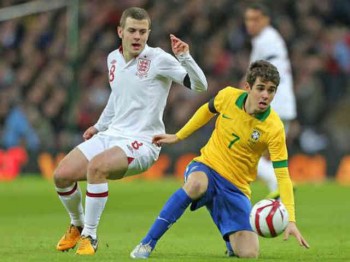 Jack Wilshere who was nomniated man match was said to play like a Brazilian