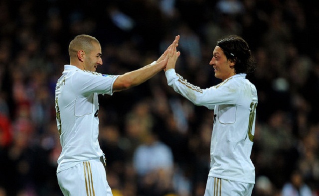 Ozil and Benzema- the Real Madrid teammates will be enemies for day today as France plays Germany in a friendly game.