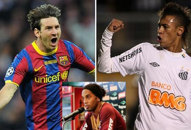 Ronaldinho said he 'can't explain' how special Neymar will become. He can become better than Messi.
