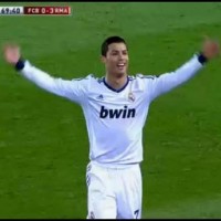 Ronaldo celebrates after Varane third goal in a memorable performance in the Copa Del Rey Clasico against Barcelona he hailed as 'perfect'