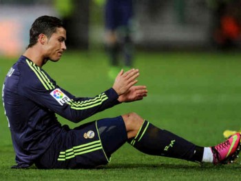 Ronaldo in shock by bringing an own goal