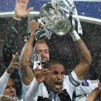 Swansea celebrate their victory and lifting the trophy of the Capital One Cup