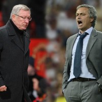 Manchester United's Sir Alex Ferguson and Real Madrid's Jose Mourinho square off in an epic Champions League Clash.