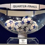 Barcelona will play David Beckham's Paris St-Germain in the quarter-finals of the Champions League after the sides were pulled out together in Friday morning's draw.