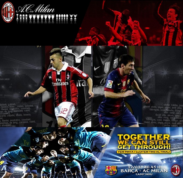 FC Barcelona vs AC Milan- Camp NOu - 12-03-2013- 7.45PM GMT- Watch it live here