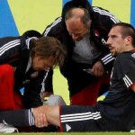 Franck Ribery will be out for while with his injury on his left knee