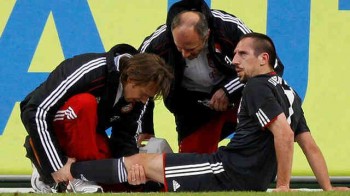 Franck Ribery will be out for while with his injury on his left knee