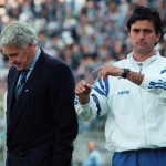 José Mourinho as assistant coach Bobby Robson at Porto in 1996