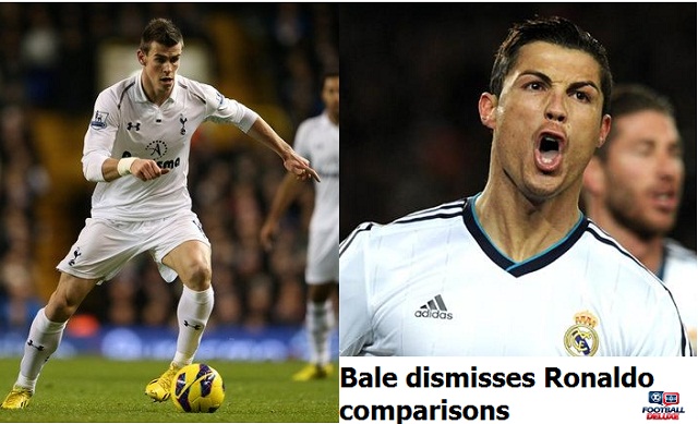 Tottenham winger Gareth Bale has dismissed  Cristiano Ronaldo comparisons