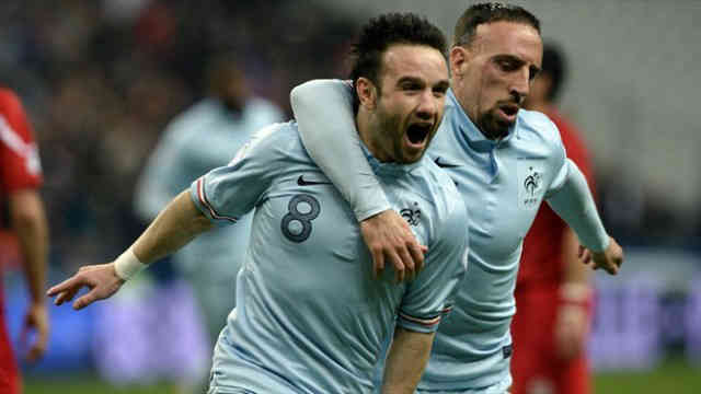 Valbuena and Ribery both score for their country