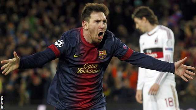 Messi destroys Milan in yet another outstanding performance.