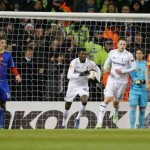 Adebayor gets a goal and get his team not to give up as Tottenham manage to get a draw against FC Basel