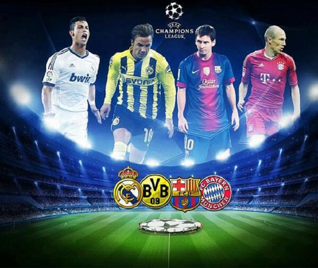Bayern Munich will face Barcelona, while Dortmund will play Real Madrid.