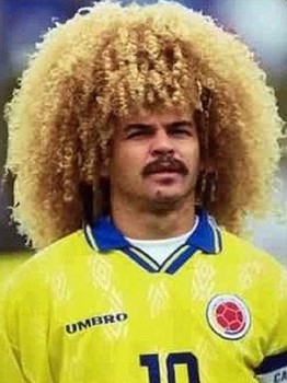 Carlos Valderrama had the best Afro of any footballer. It was wild and bright, and he just let it happen.