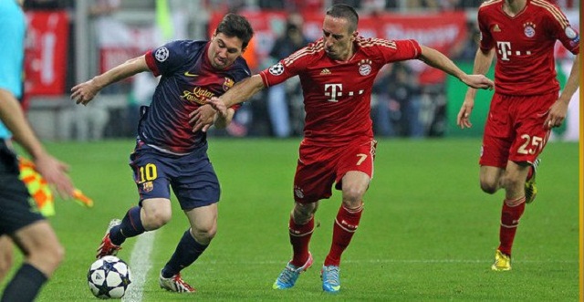 Completely invisible. Lionel Messi perhaps should not have played this game. against bayern. Ribéry was outstanding.