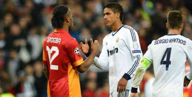 Raphael Varane stayed on Drogba for the whole match and shows big respect for him