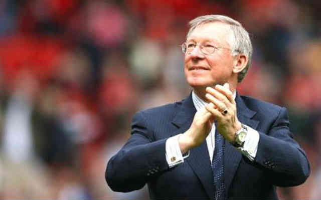 Sir Alex Ferguson in the race over Radamel Falcao