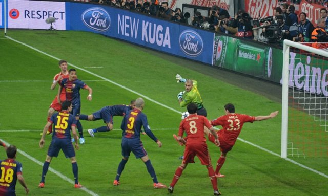 The Goal from Mario Gomez (Bayern Munich) in the 49th minute of the second half. 