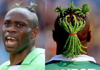 Whats is happening on the top of Taribo West's head
