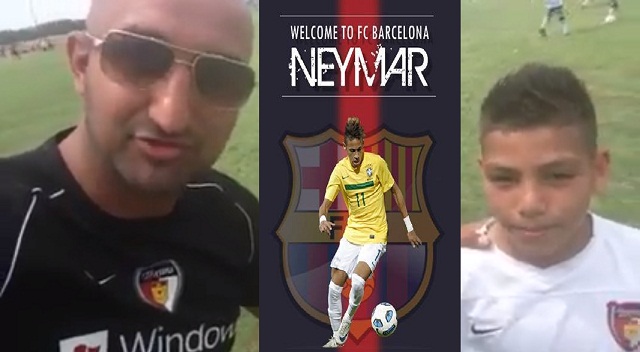 Barcelona, Neymar, Messi and Cristiano Ronaldo all discussed by Neymar look alike.