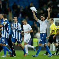 Espanyol after their match still celebrate the result against Real Madrid