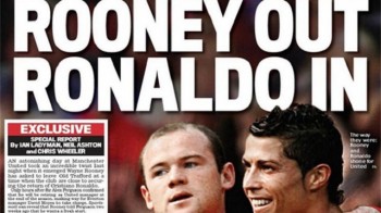 Premier League - Paper Round, Rooney out, Ronaldo in for United