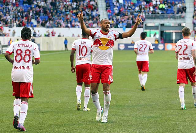 Thierry Henry enjoys a huge salary at New York Red Bulls