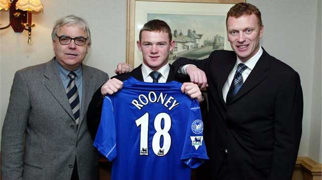 Wayne Rooney signing with Moyes at 16 Years of age