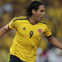 Falcao celebrates his goal