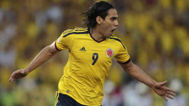 Falcao celebrates his goal