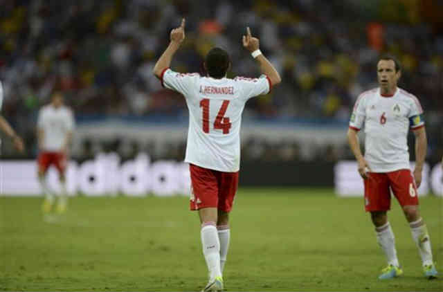 Hernandez gets both his goals against Japan