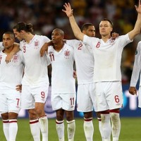 England players celebrate a win