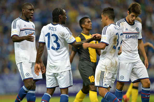 Chelsea celebrate their win