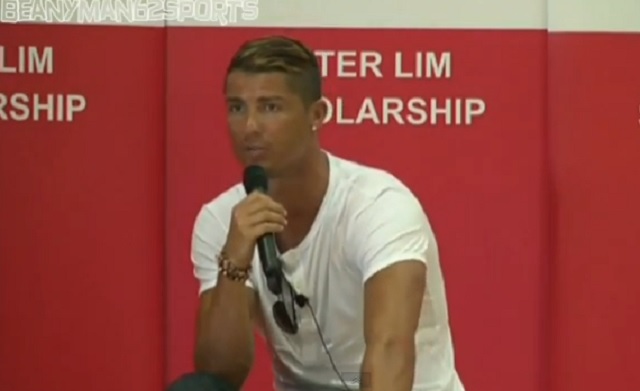 Cristiano Ronaldo admitted still missing his former home at a media event in Singapore.