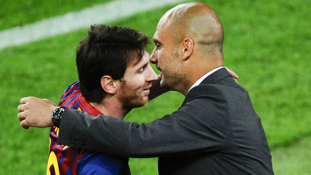 Guardiola believes that Messi is the only footballer to 'run faster with the ball than without.'