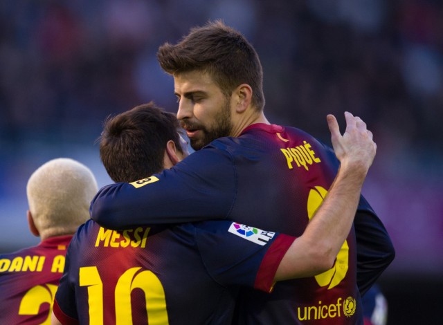 Messi is good friend with Pique, whom he calls 'Dad' because he has protected him from an early age.