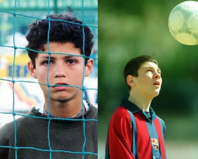 Cristiano Ronaldo and Lionel Messi when they were kids- they all started somewhere, so can you.