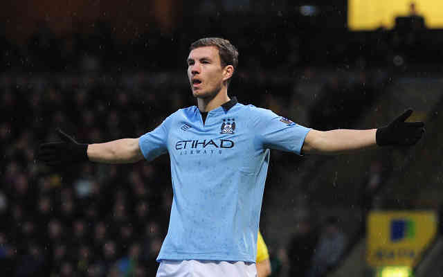 Edin Dzeko has also been a target for Arsenal