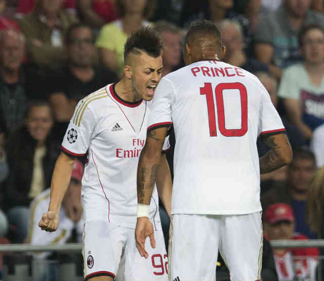 El Shaarawy celebrates his opener goal