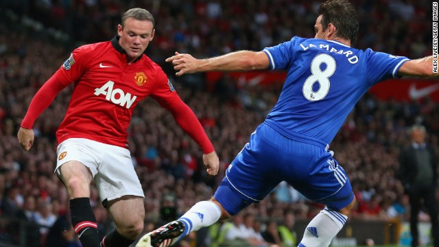 Manchester United could not beat Chelsea on their homeground in spite of a stunning performance by Wayne Rooney.