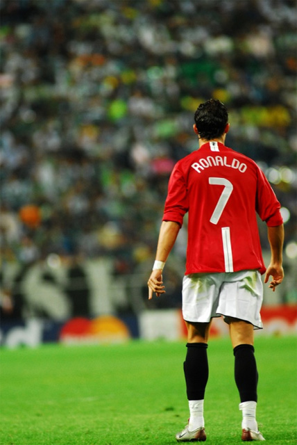 Cristiano used to wear number 7 at United