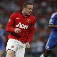 Manchester United's Wayne Rooney in action against Chelsea