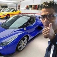 One of Ronaldo's cars of collection that he has-football