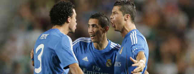 Ronaldo celebrates both his goal and continues to bring goals to his career