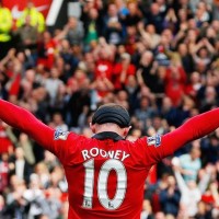 Rooney celebrates his goal