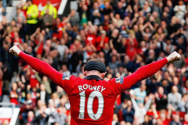 Rooney celebrates his goal